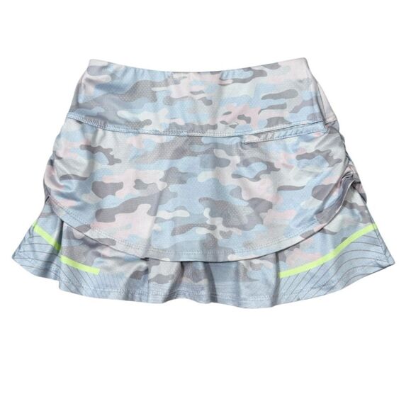 Lucky in Love Girls Blue & Pink Camouflage Undercover Tennis Golf Skort - Picture 3 of 6